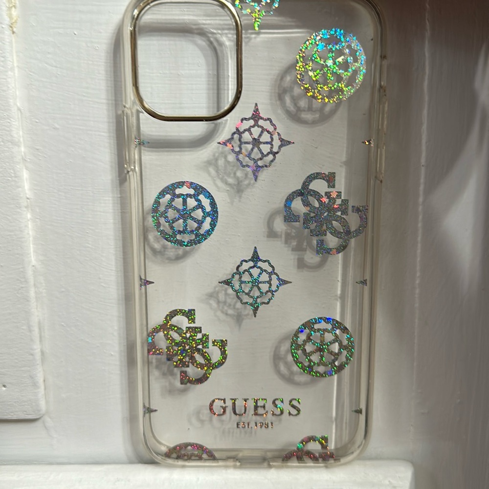 Clear Guess iPhone 11 phone case